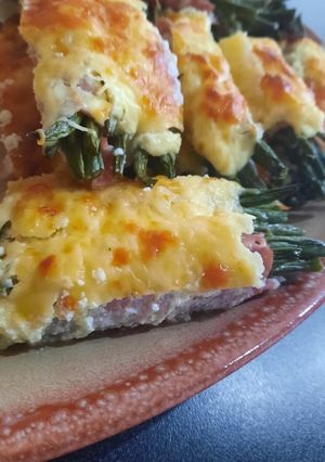 Baconbe tekert zeruzabab recept fotója