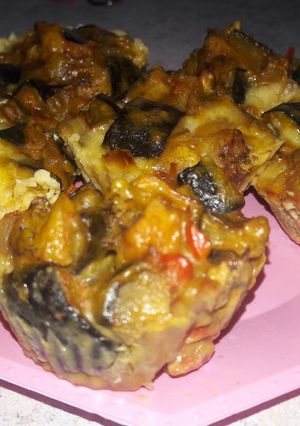 Una foto de Muffins de Berenjena