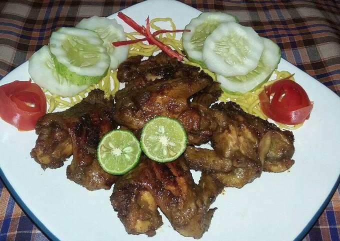 Sayap ayam bakar simple