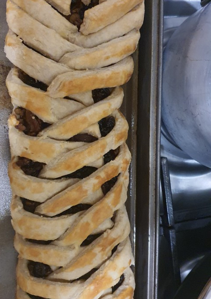 Una foto de Strudel de manzana