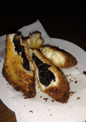 Foto resep Roti Tawar goreng isi oreo dan keju