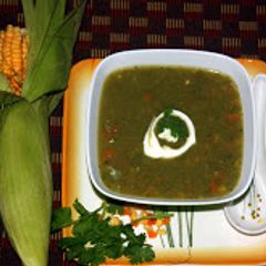 A picture of Coriander Corn soup.