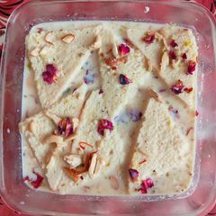 Bread rasmalai A picture of Bread rasmalai.