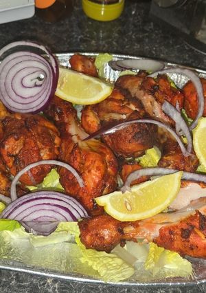 Indiai Tandoori Csirke (Fűszeres csirkecomb) recept fotója
