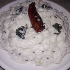 A picture of Dahi bhaat tadke ke saath.