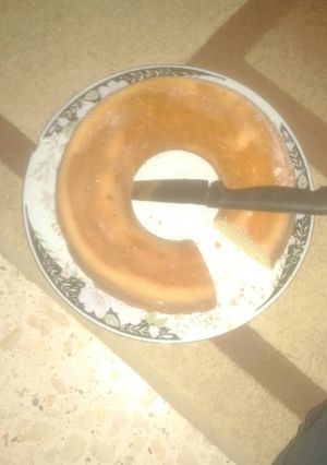 صورة لوصفة كيكة بيضاء سادة