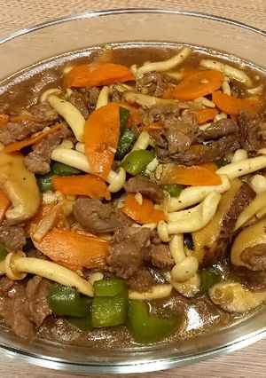 Foto resep Daging sapi cah jamur