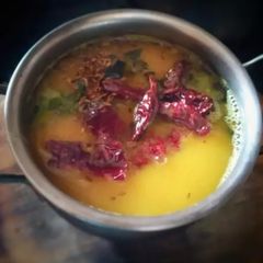 A picture of Andhra sappadi pappu/dal.