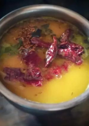 A picture of Andhra sappadi pappu/dal.
