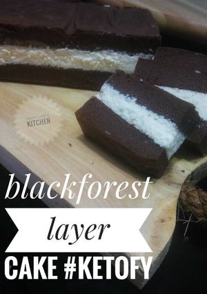Foto resep Blackforest layer cake #ketopad