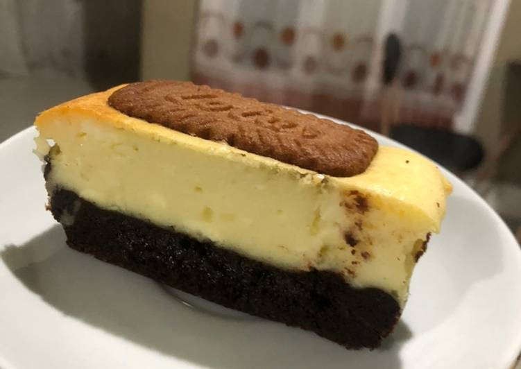 makanan Cheese Cake Brownie Lotus biscoff (Gluten Free) yang Bisa Manjain Lidah