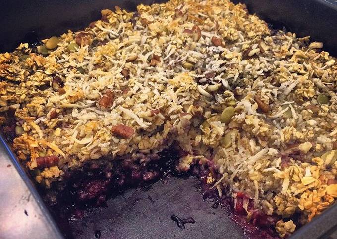 Recipe of Ultimate Coconut berry baked oatmeal