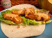 Una foto de camarones panko