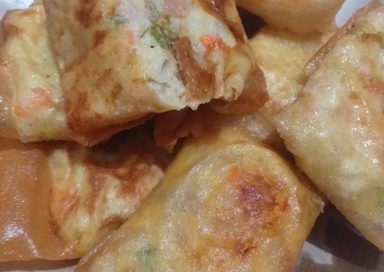 Resep Martabak kentang macaroni sayur Anti Gagal