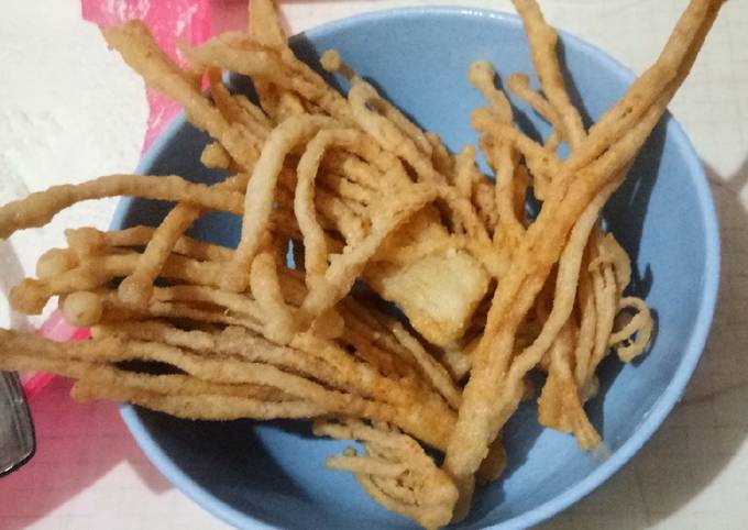 Resep Resep Jamur Enoki Goreng Tepung Krispi Oleh Rizqah Yunita Cookpad
