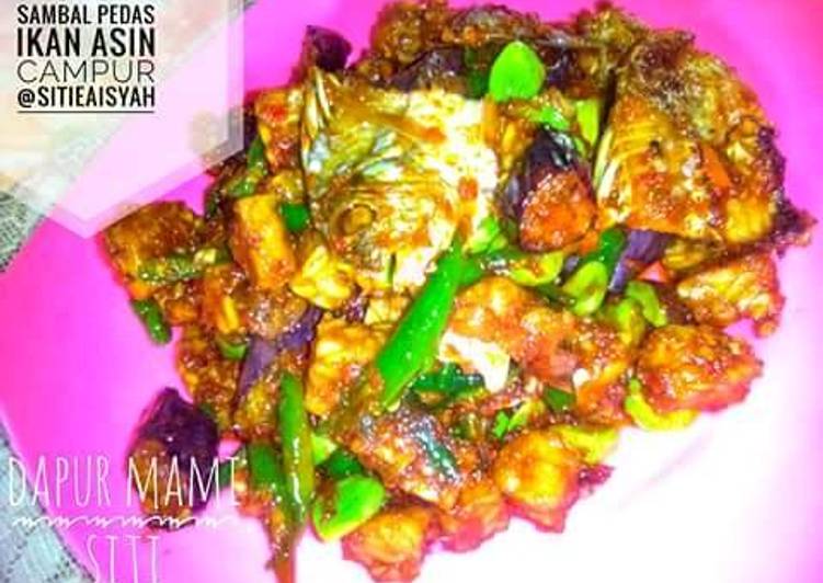 Resep Sambal Ikan Asin Campur Pedassss Anti Gagal