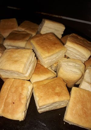 Una foto de Bizcochitos hojaldrados de grasa