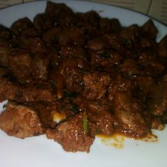 Fried liver A picture of Fried liver.