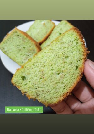 Foto resep Banana Chiffon Cake Simple