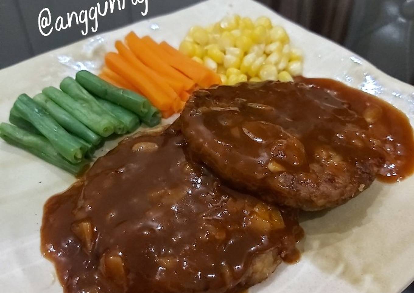 Steak Tempe Jamur (Healthy Food)