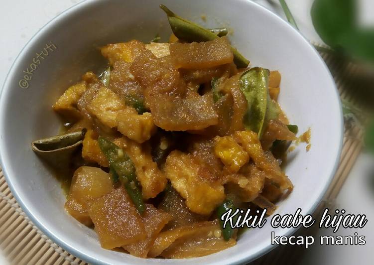 15. Kikil cabe hijau kecap manis