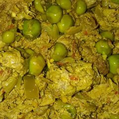 A picture of Savanjna matar veg.
