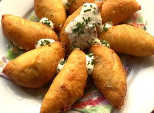 Töltött Lángos Falatok recept fotója