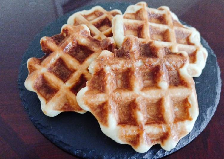 Steps to Make Homemade Easy Belgium waffle using a breadmachine
