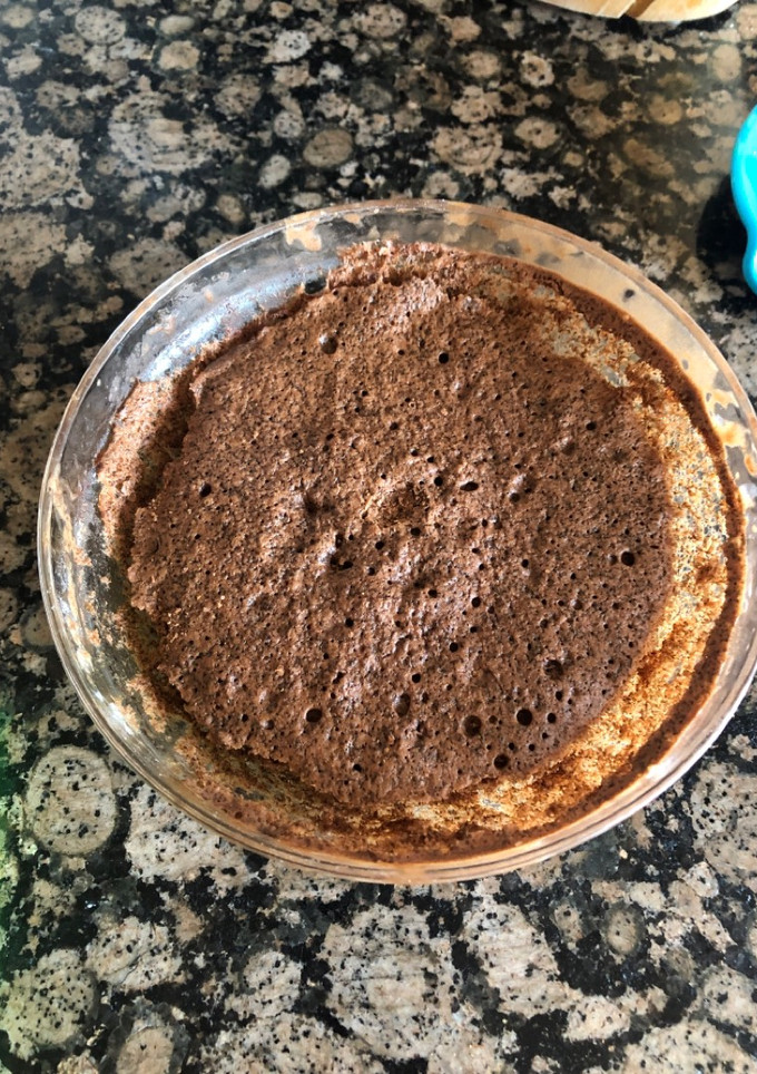 Una foto de Pastís al microones