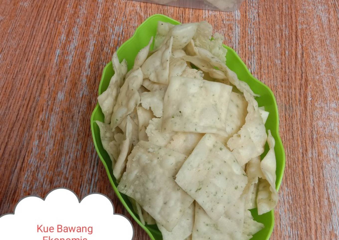 Kue Bawang Ekonomis (Tanpa santan, Tanpa Telur Dan Margarin)