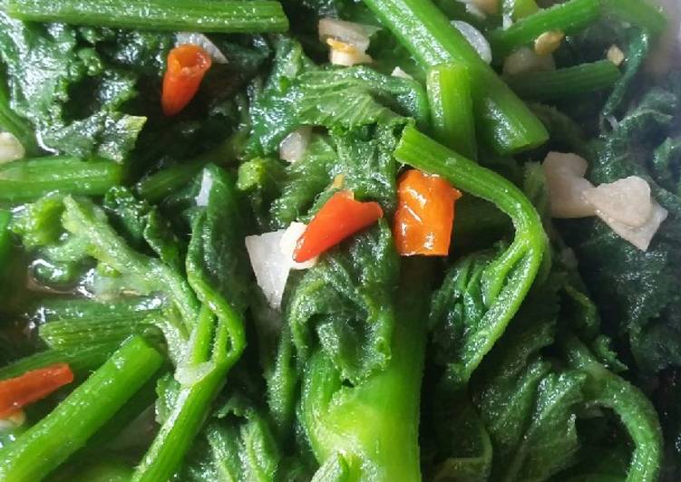 Resep Tumis sayur pucuk labu yang Enak Banget