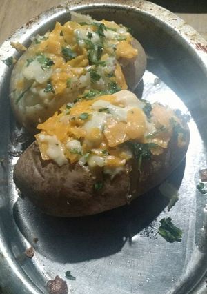 Una foto de Papa rellena de queso