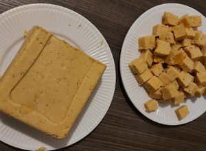 Una foto de Tofu de Garbanzos y pimentón