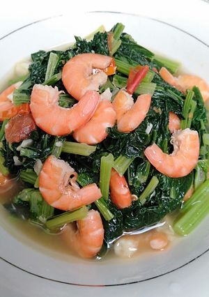 Foto resep Tumis Sawi Udang