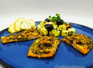 Foto di Trota alle Erbe Aromatiche con Insalata di Cedro