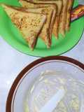 Garlic buter roti tawar teflon
