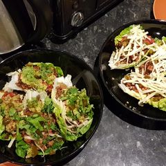 A picture of Carb free tacos with chilli.