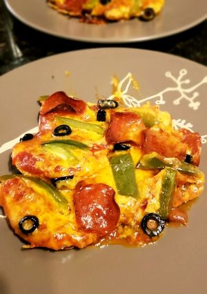 A picture of Low Carb Pizza Chicken.