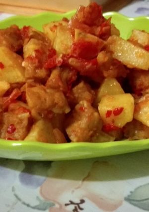Foto resep Kentang Tempe Sambal