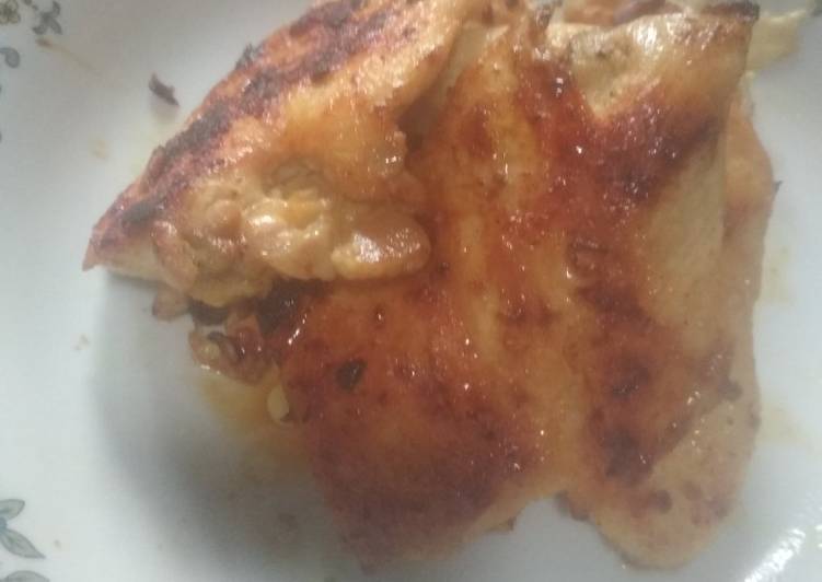 Bagaimana Membuat Ayam fillet bakar teflon simpel yang Lezat