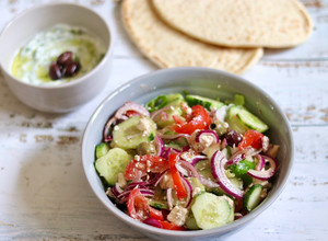 A picture of Authentic Greek Salad 🥗 🇬🇷.
