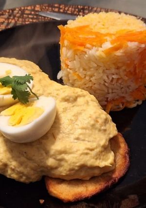 Una foto de Ají de gallina con Thermomix