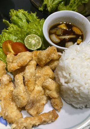 Foto resep Ayam goreng tepung, saus inggris
