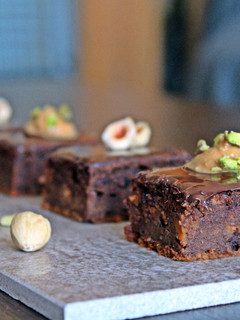 Una foto de Brownie vegano de boniato