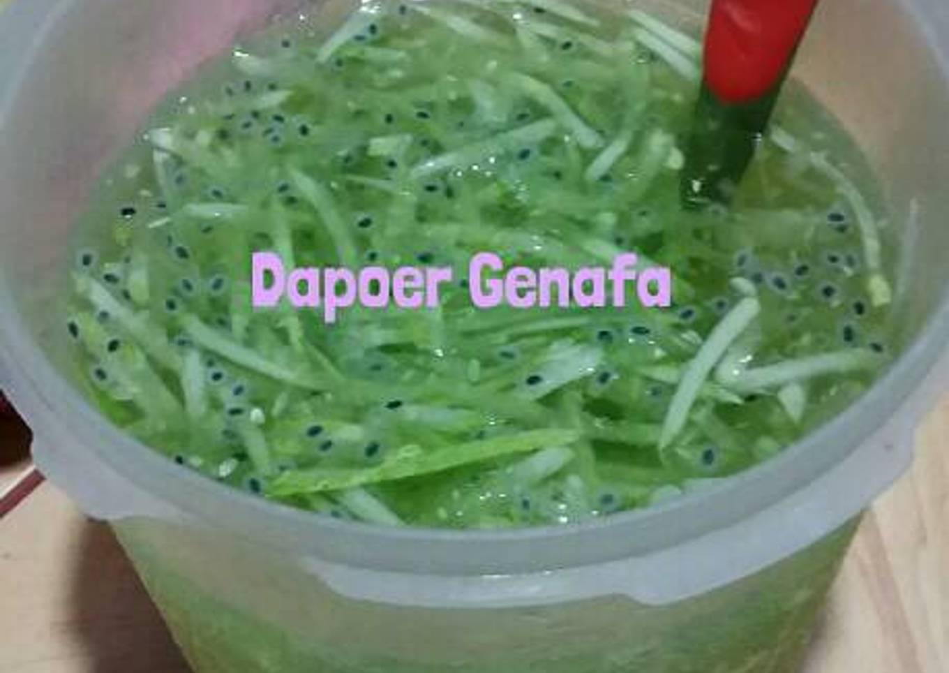 Menu Berbuka "Es timun Serut with biji selasih"