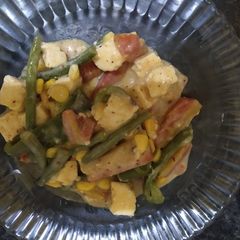 Milky french bean with Paneer A picture of Milky french bean with Paneer.