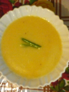A picture of Butternut and coconut soup.