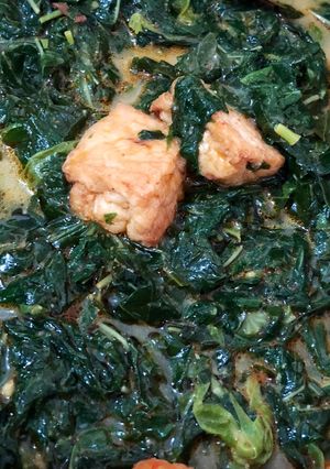 Foto resep Sayur daun singkog kuah santan