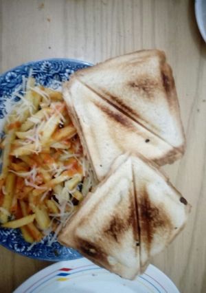 Foto principal de Sándwiches con patatas nuevas