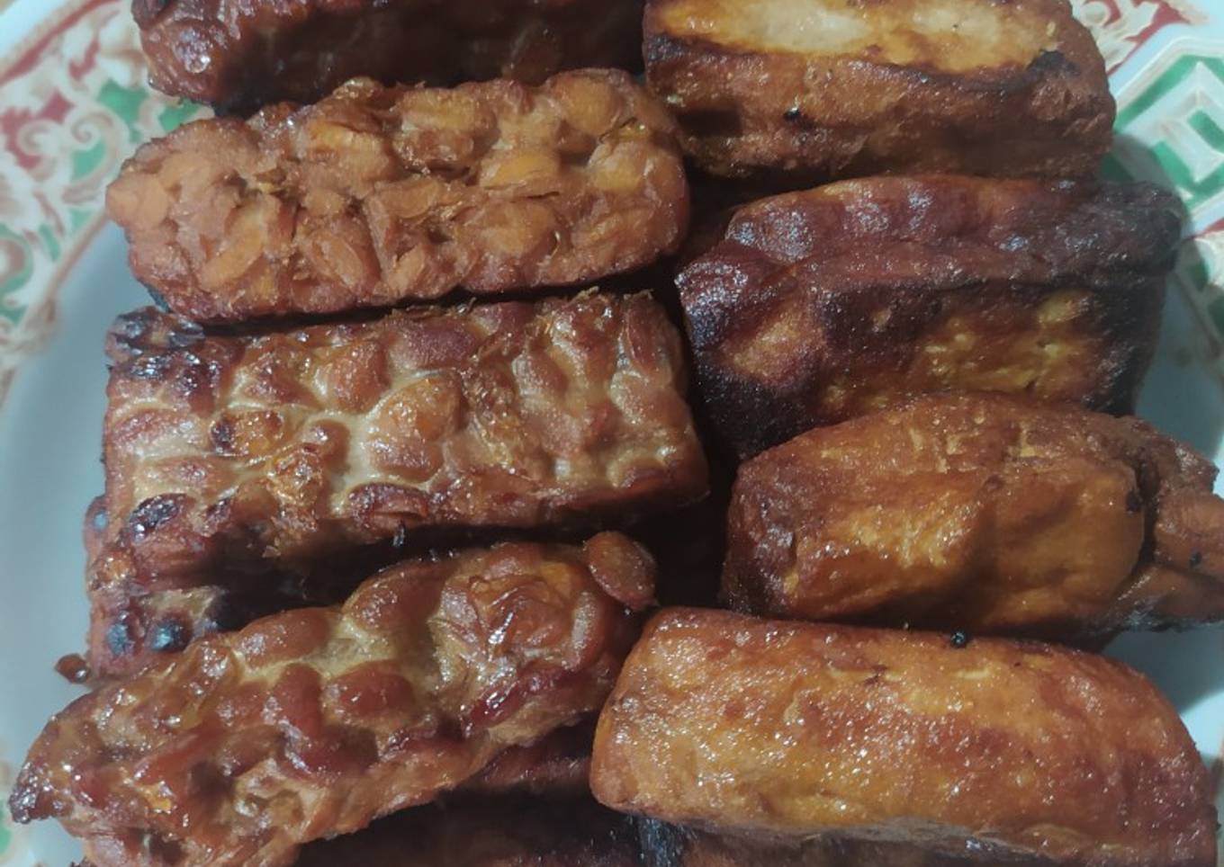 Tahu tempe bacem